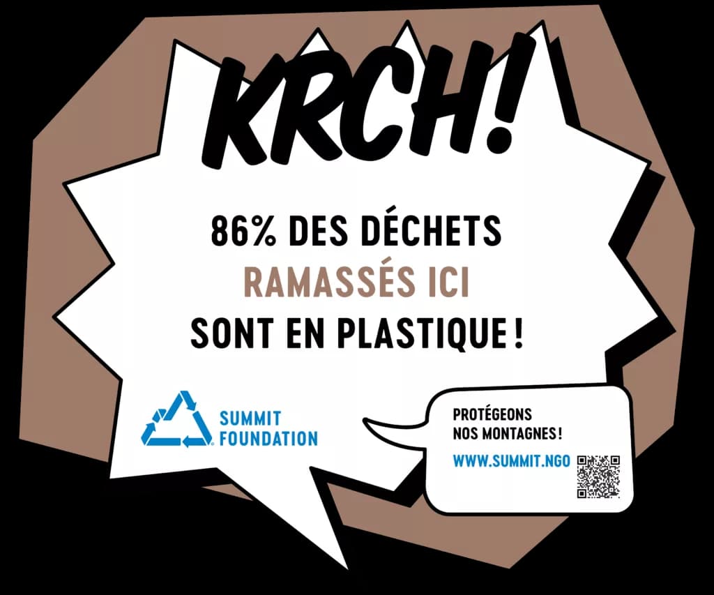 Bulle KRCH : 86 % des déchets ramassés ici sont en plastique.