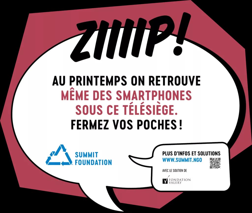 Bulle ZIIIP : au printemps, on retrouve même des smartphones sous les télésièges. Fermez vos poches.